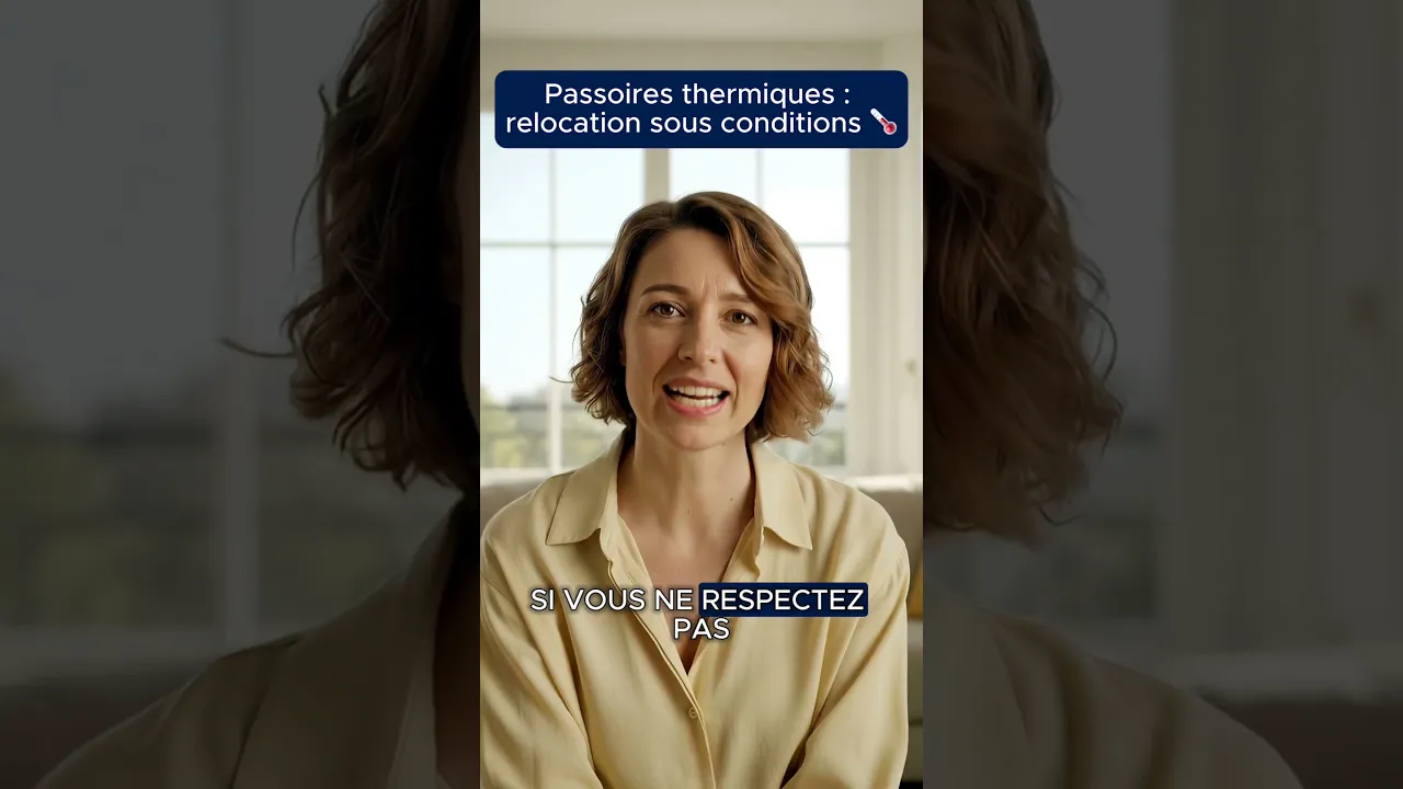 Passoires thermiques : relocation sous conditions !