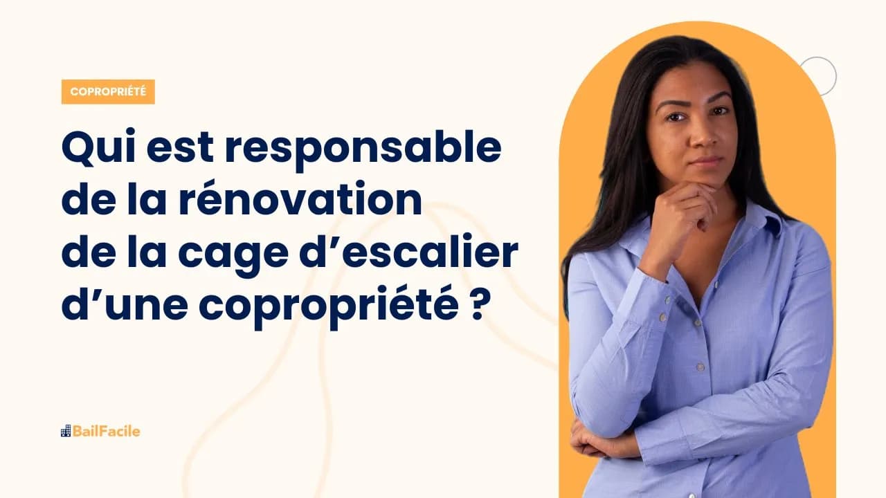 Qui est responsable de la rénovation de la cage d'escalier d'un immeuble en copropriété ?