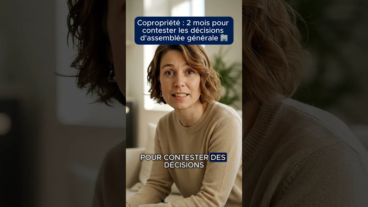 Copropriété : 2 mois pour contester les décisions d'assemblée générale !