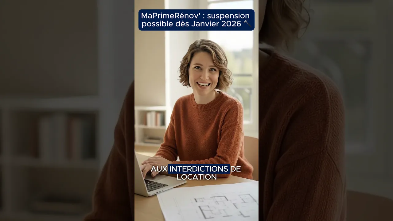 MaPrimeRénov' : suspension possible dès janvier 2026